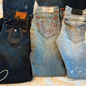Mens Used True Religion Jeans ALL SIZE 32